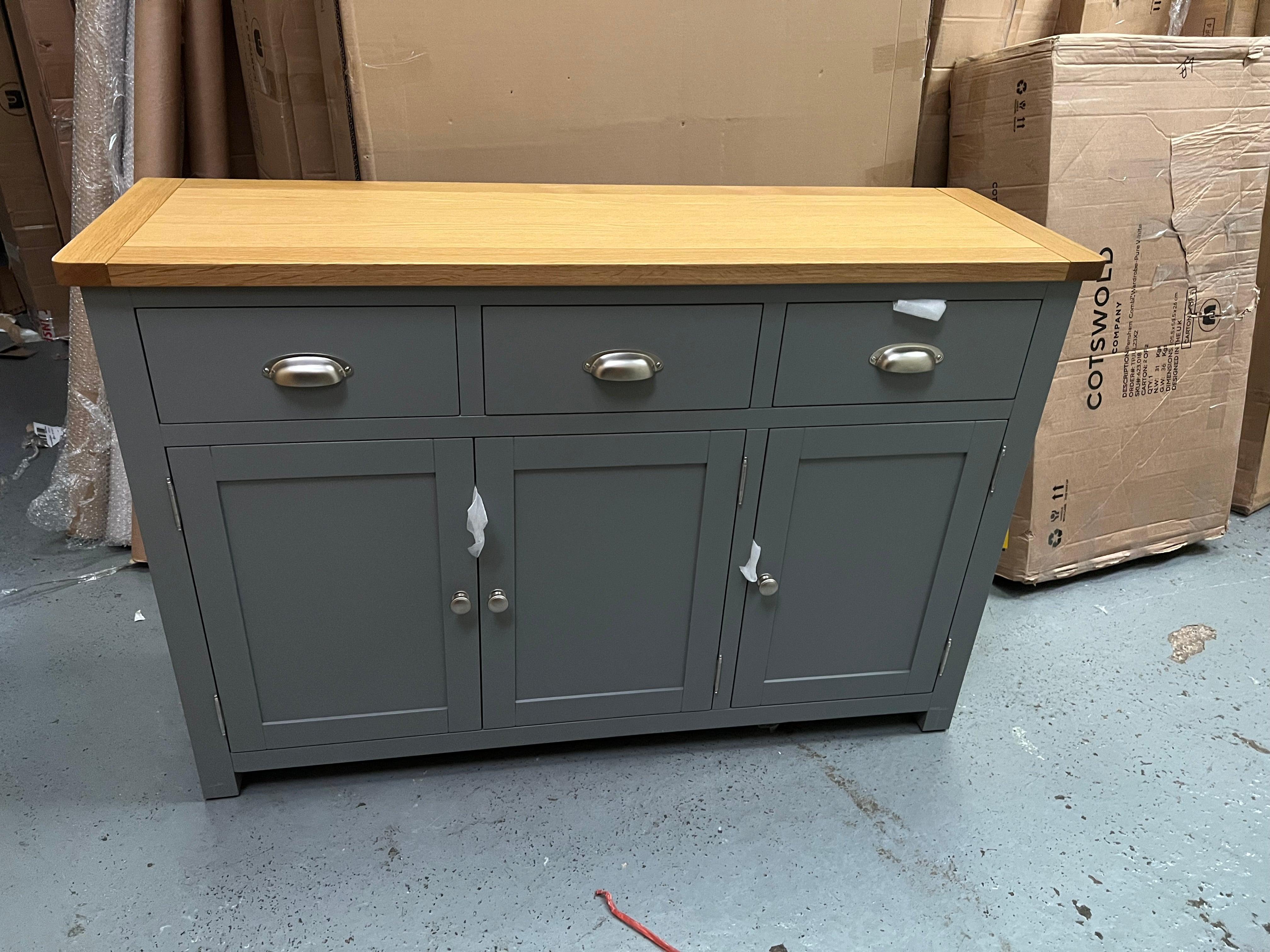 Sussex Storm Grey Large Sideboard furniture delivered