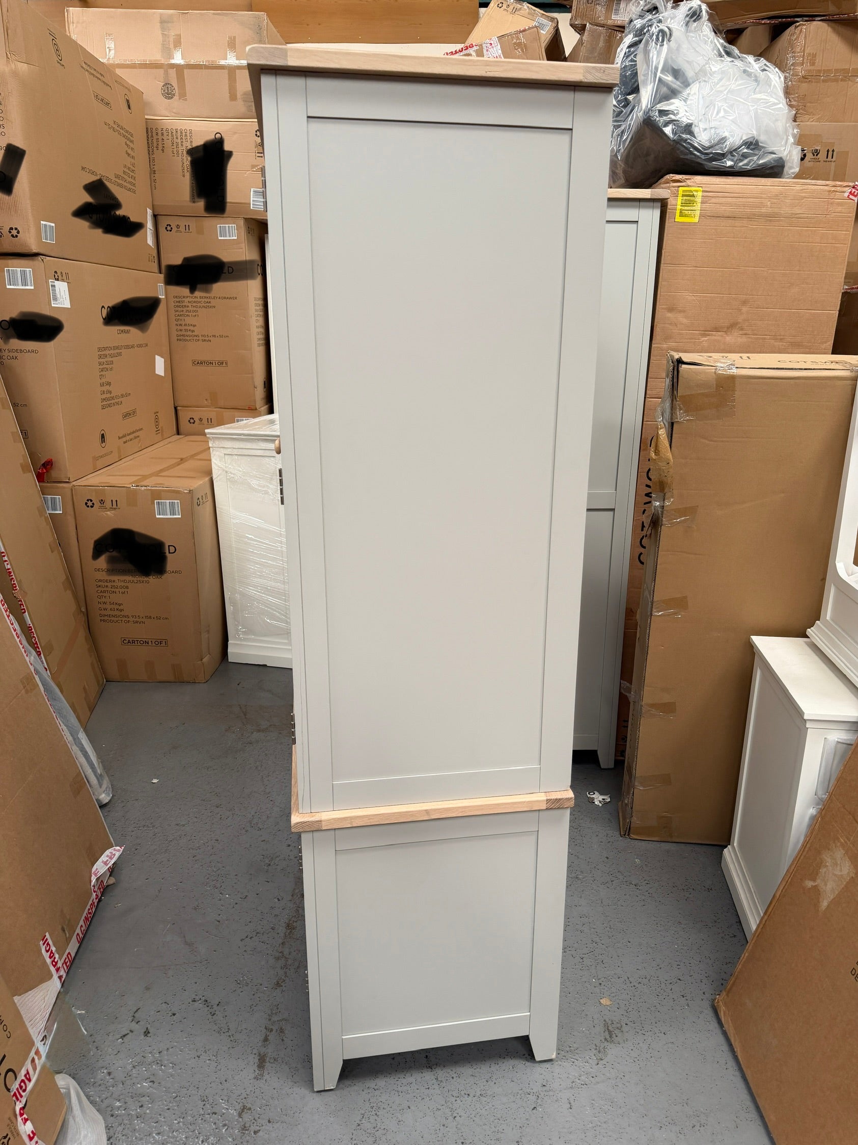 CHESTER DOVE GREY Hideaway Home Office Quality Furniture Clearance Ltd