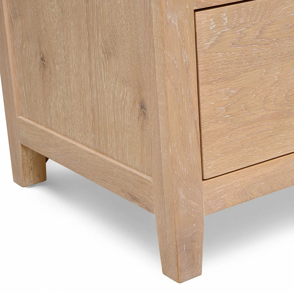 INGLESHAM WHITEWASH OAK 10 Drawer Chest Quality Furniture Clearance Ltd