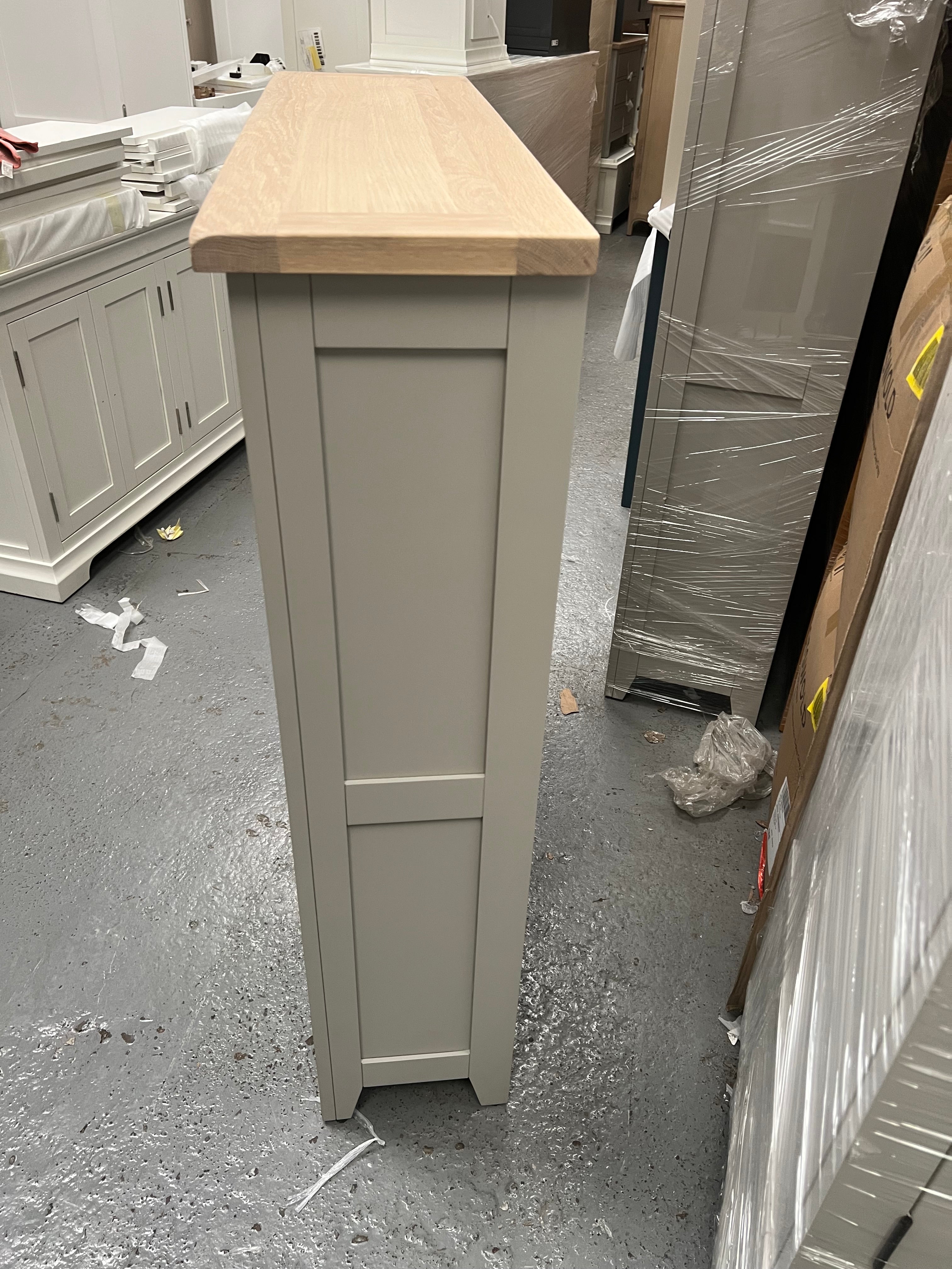 Chester Dove Grey Medium Bookcase furniture delivered