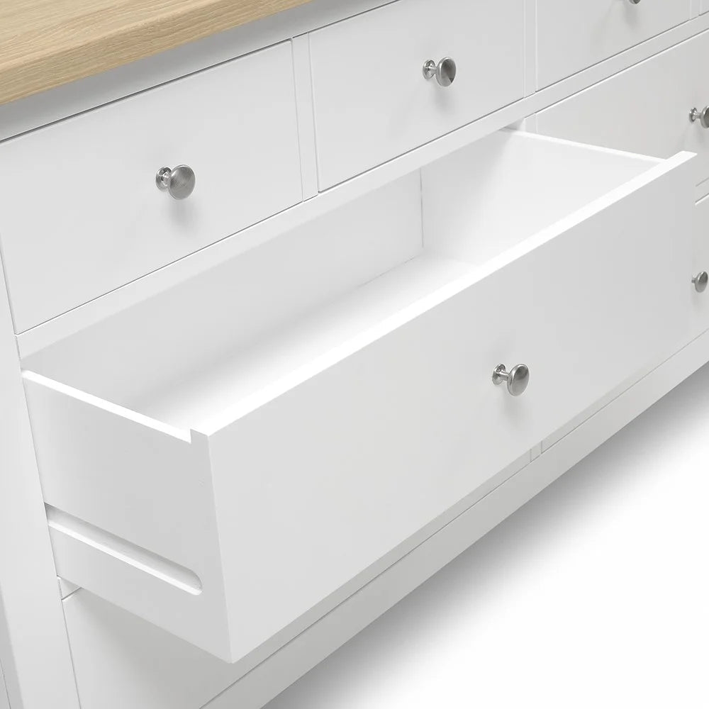 CHESTER PURE WHITE
8 Drawer Chest Quality Furniture Clearance Ltd