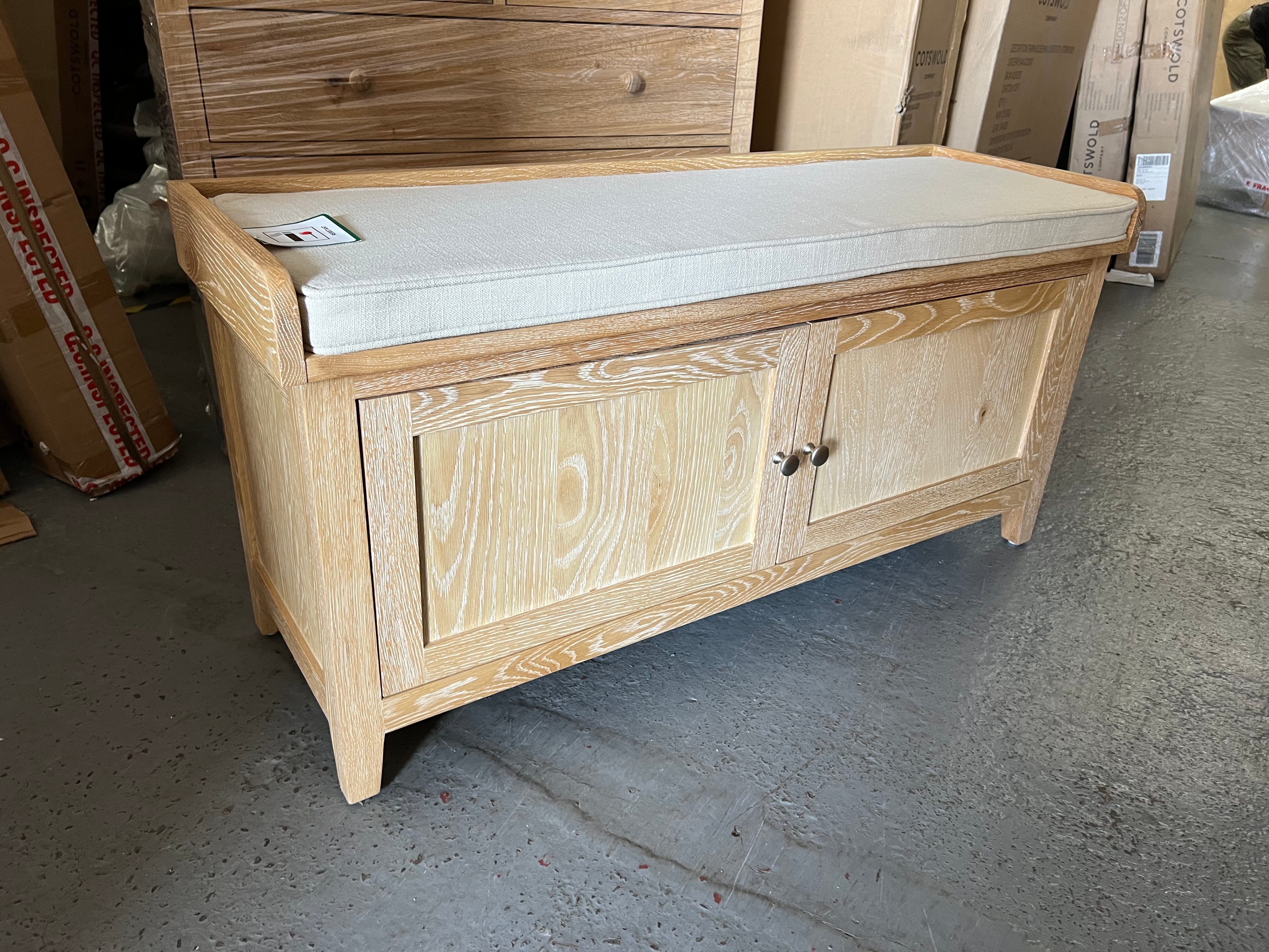 INGLESHAM WHITEWASH OAK
Hidden Shoe Cupboard Quality Furniture Clearance Ltd