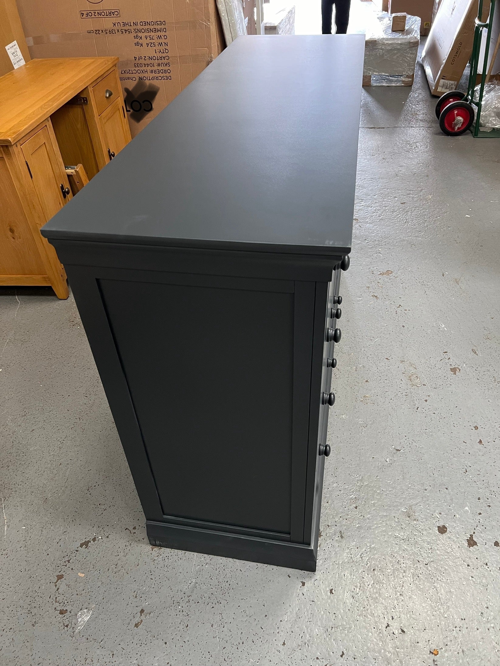 Chantilly Dusky Black 10 Drawer Chest furniture delivered