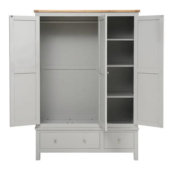 SIMPLY COTSWOLD PEBBLE GREY
Triple Wardrobe Quality Furniture Clearance Ltd