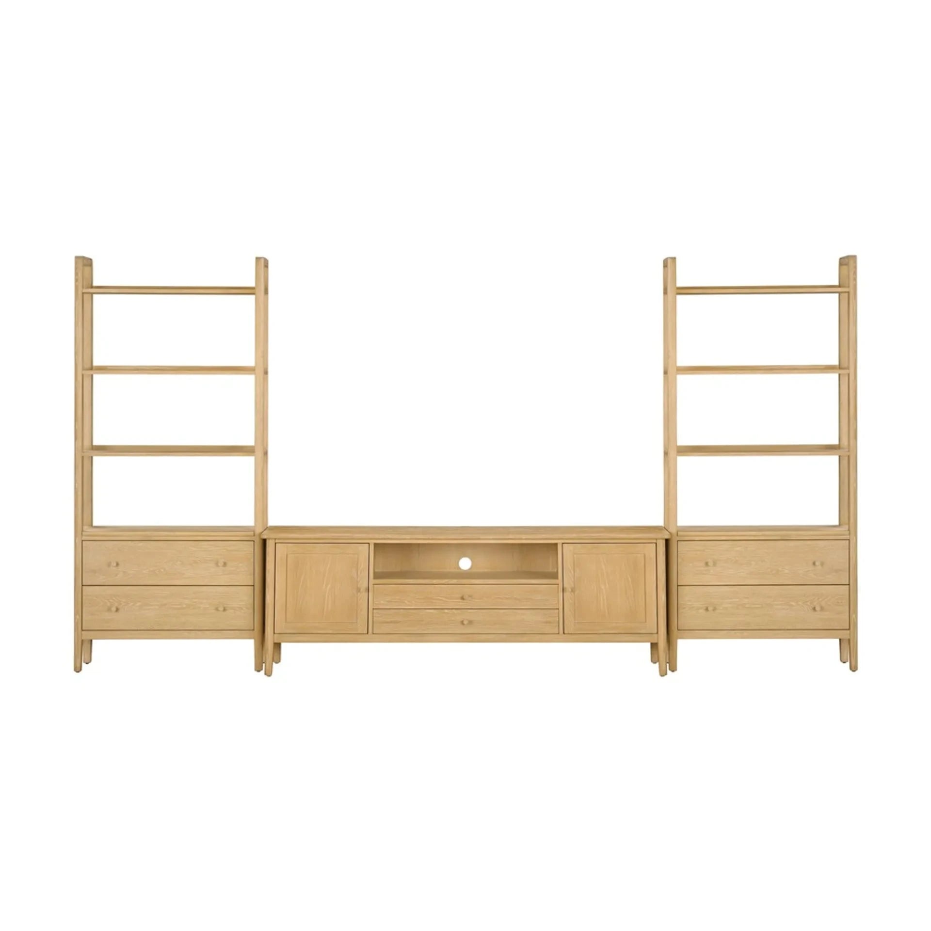 BERKELEY NORDIC OAK
Extra Large TV Unit 75" Quality Furniture Clearance Ltd