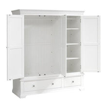Load image into Gallery viewer, CHANTILLY WARM WHITE Triple Wardrobe Quality Furniture Clearance Ltd
