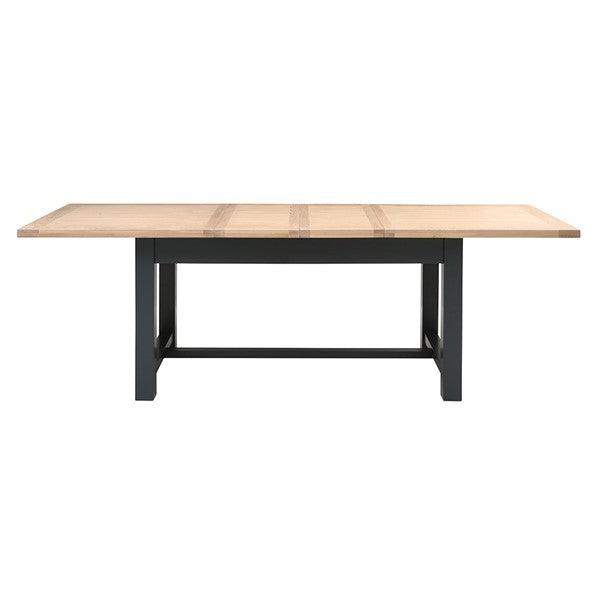 CHESTER CHARCOAL 6-10 Seater Extending Dining Table Quality Furniture Clearance Ltd