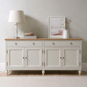Elkstone Pale Grey Extra Large Sideboard Quality Furniture Clearance Ltd