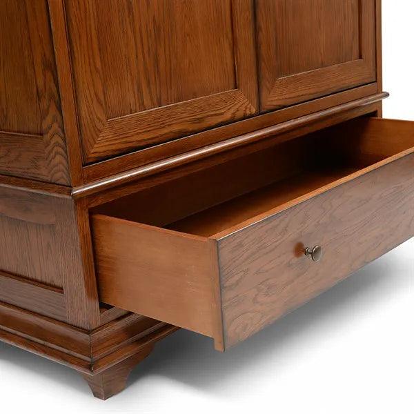 WINCHCOMBE DARK OAK Double Wardrobe Quality Furniture Clearance Ltd