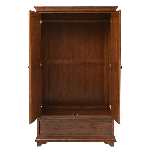 WINCHCOMBE DARK OAK Double Wardrobe Quality Furniture Clearance Ltd