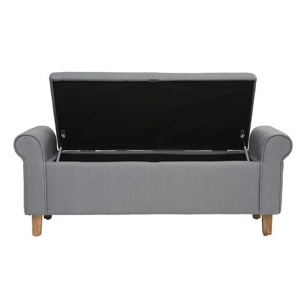 SHERBORNE
Winged Ottoman - Grey Linen - Quality Furniture Clearance Ltd