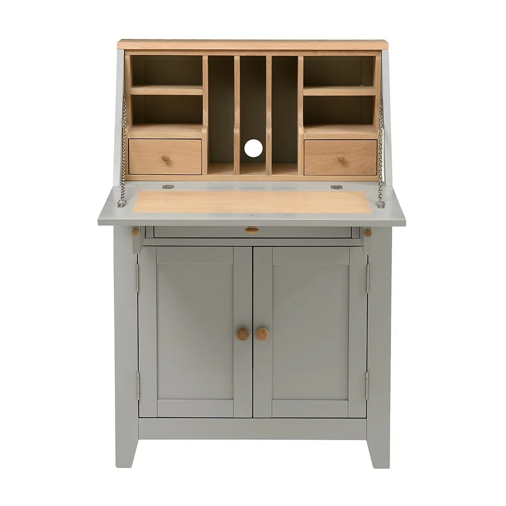 CHESTER DOVE GREY Writing Bureau Quality Furniture Clearance Ltd