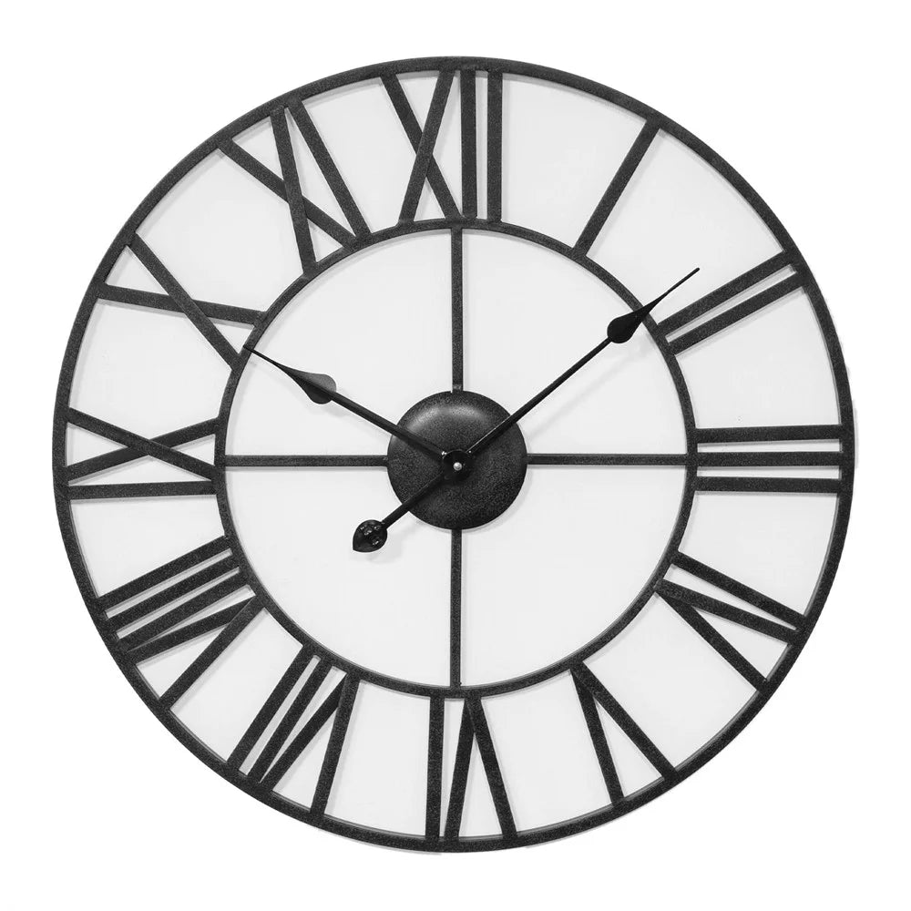 HOME ACCESSORIES
Skeleton Metal Wall Clock Black 60cm Quality Furniture Clearance Ltd
