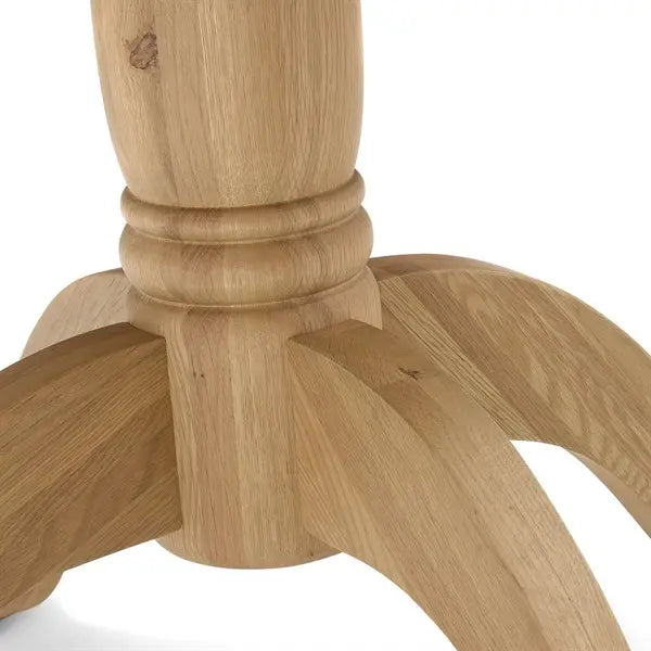 ELKSTONE MELLOW OAK
4-6 Seater Round Extending Dining Table Quality Furniture Clearance Ltd