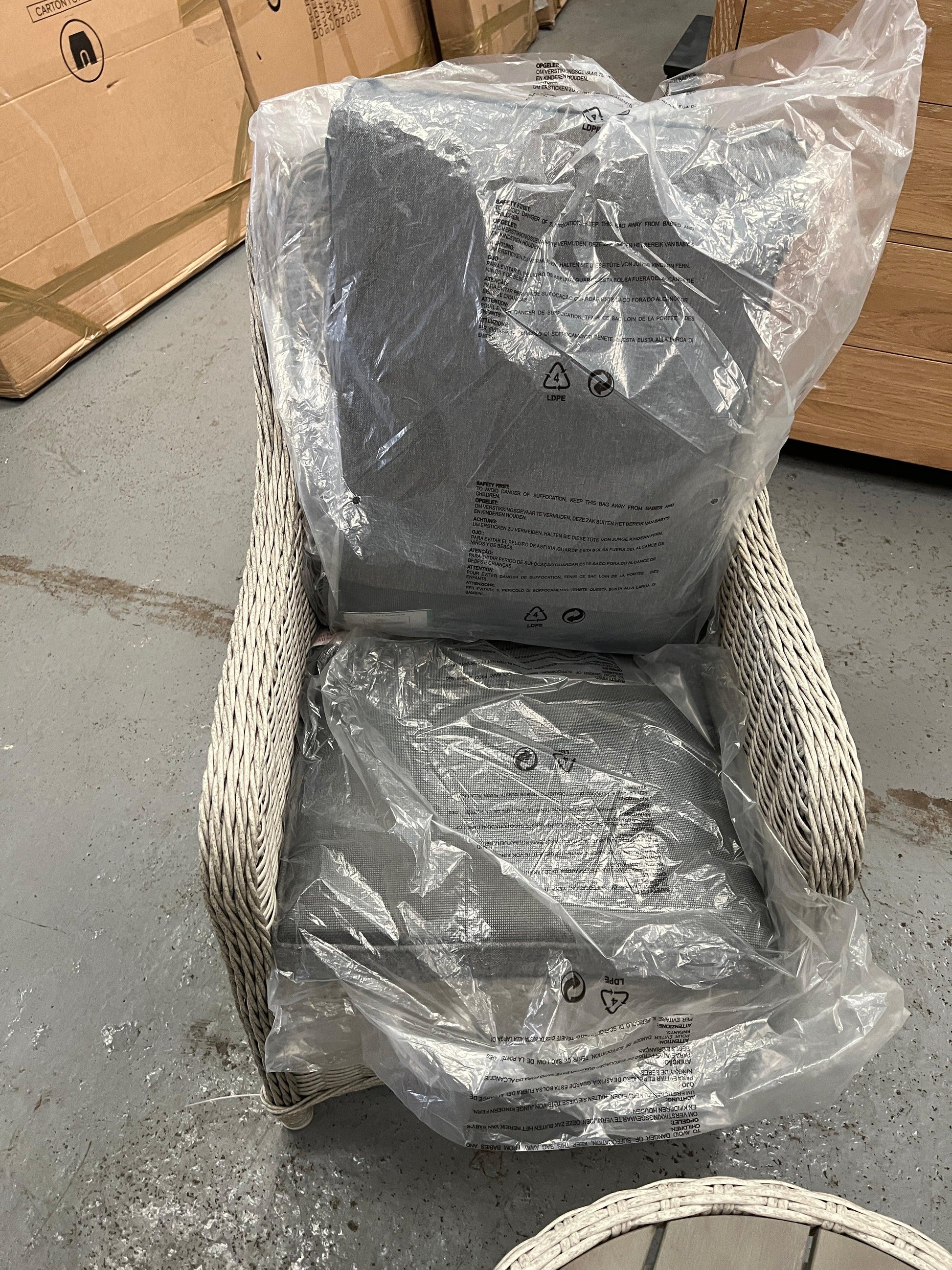 Frampton 3 piece patio set Quality Furniture Clearance Ltd