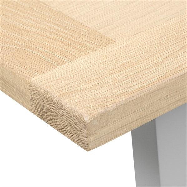 CHESTER DOVE GREY Mid-Sized Trestle Table Quality Furniture Clearance Ltd