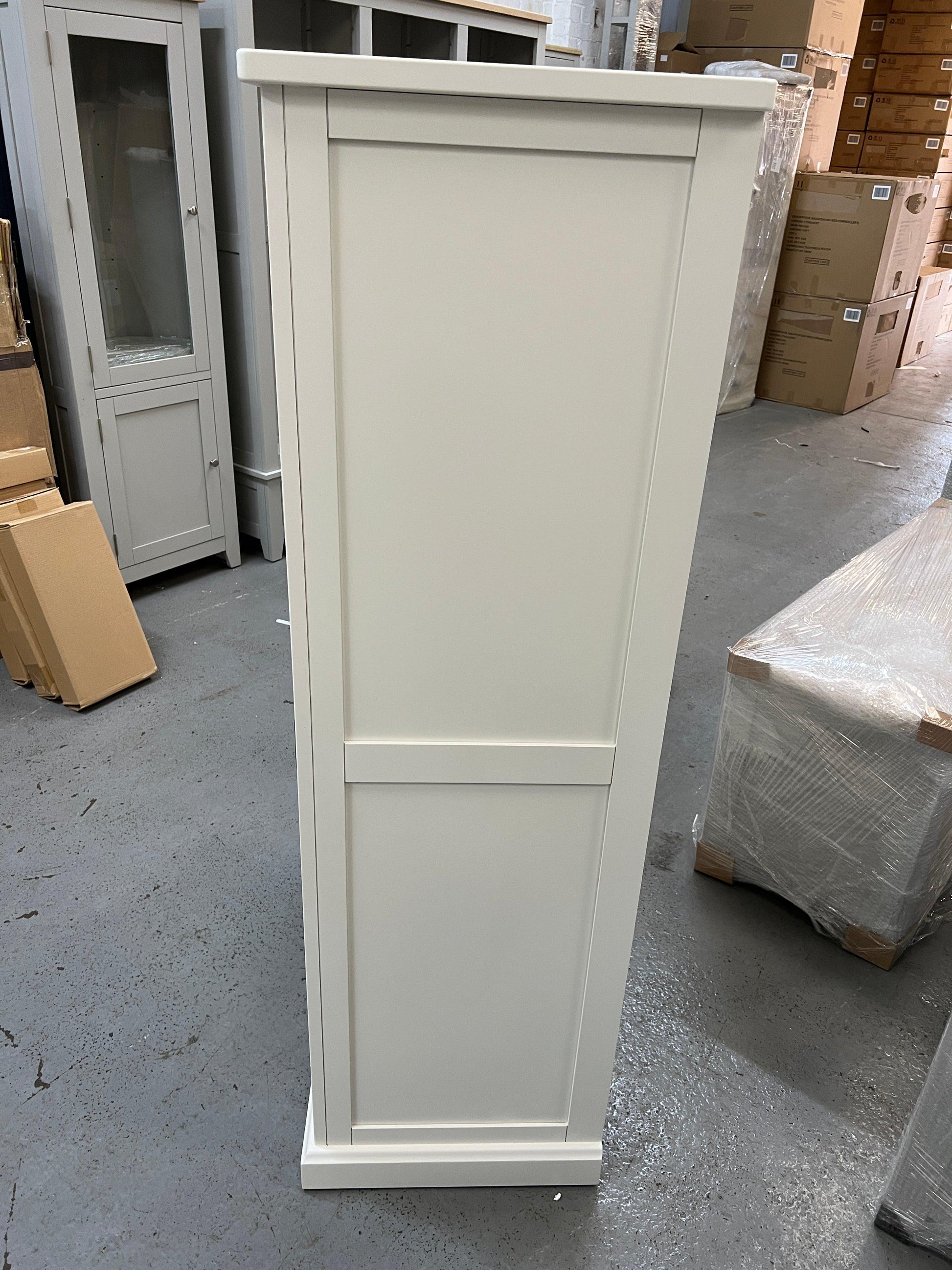 Littleton Warm White Painted Double Wardrobe Quality Furniture Clearance Ltd