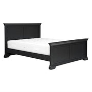 CHANTILLY DUSKY BLACK 4ft 6" Double Bed Quality Furniture Clearance Ltd