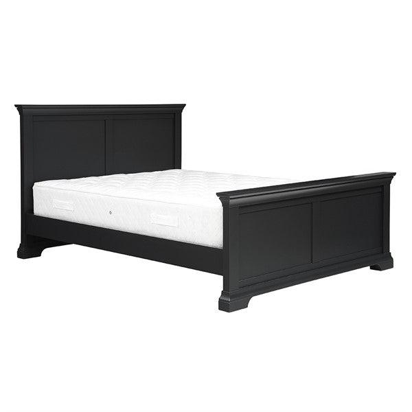 CHANTILLY DUSKY BLACK 4ft 6" Double Bed Quality Furniture Clearance Ltd
