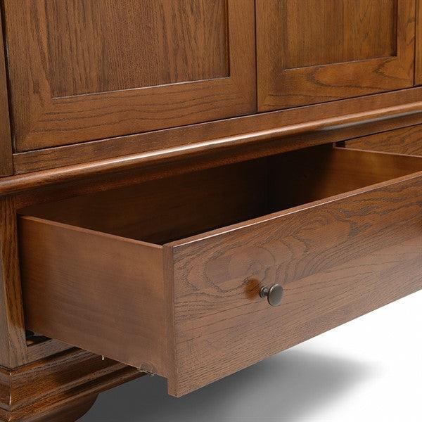 Winchcombe Dark Oak NEW Triple Wardrobe Quality Furniture Clearance Ltd