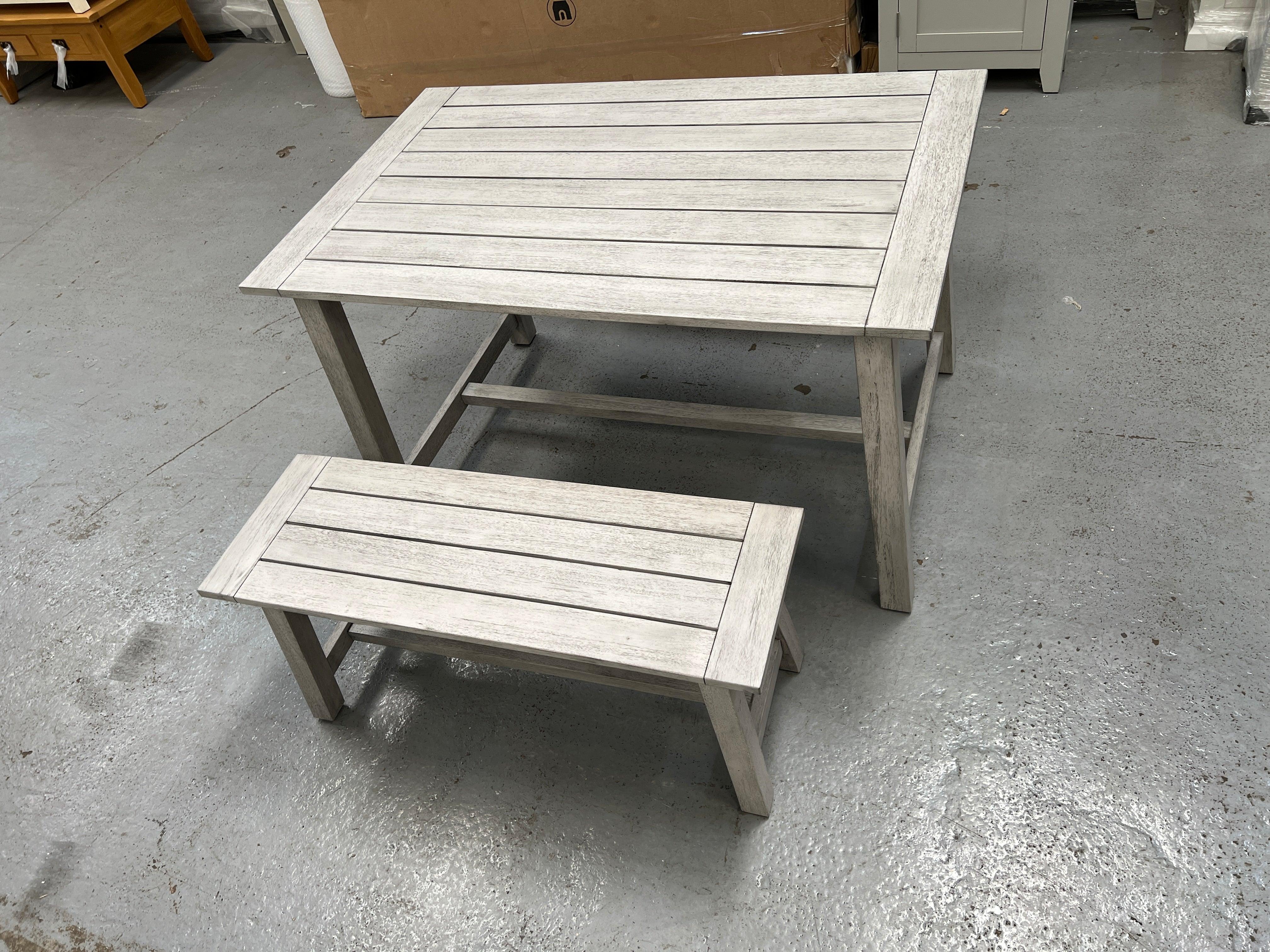 Baunton Trestle bench set Quality Furniture Clearance Ltd