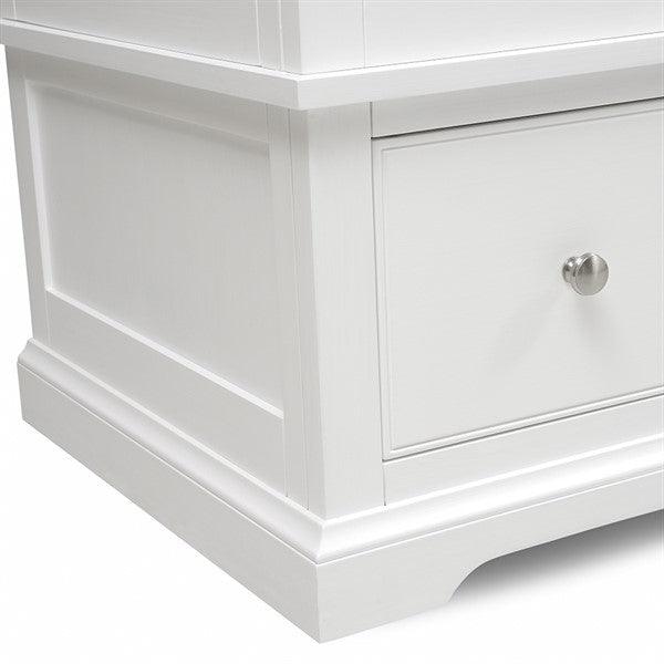 FAIRFORD SOFT WHITE Triple Wardrobe Quality Furniture Clearance Ltd