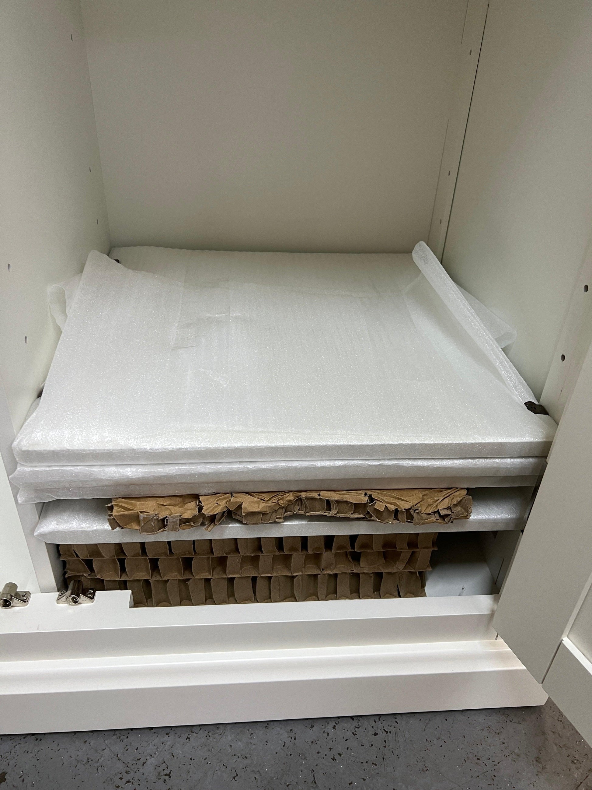 Littleton Warm White Painted Double Wardrobe Quality Furniture Clearance Ltd