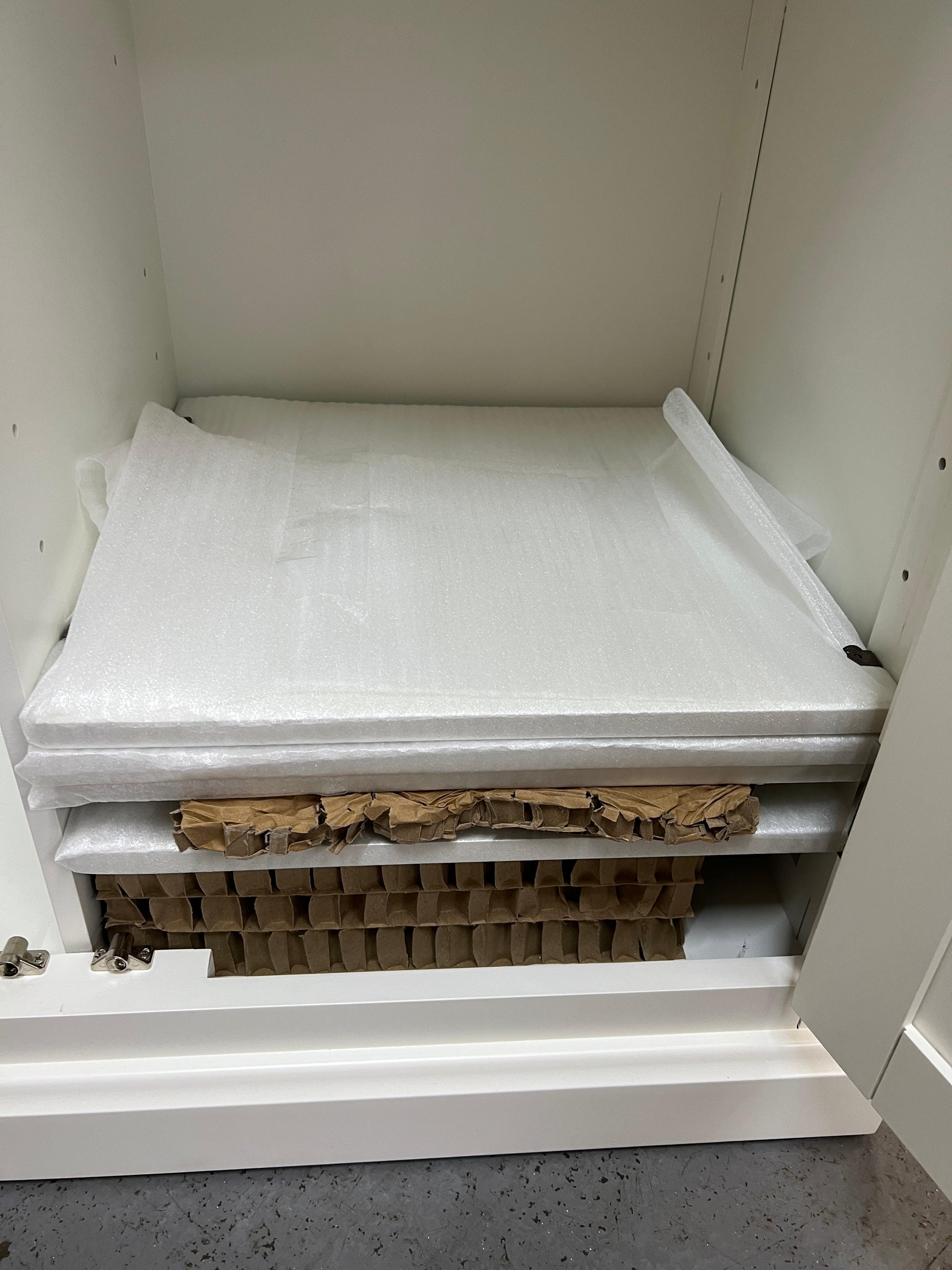 Littleton Warm White Painted Double Wardrobe Quality Furniture Clearance Ltd