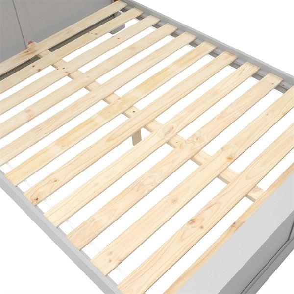 Chantilly Pebble Grey 5ft Kingsize Bed Quality Furniture Clearance Ltd