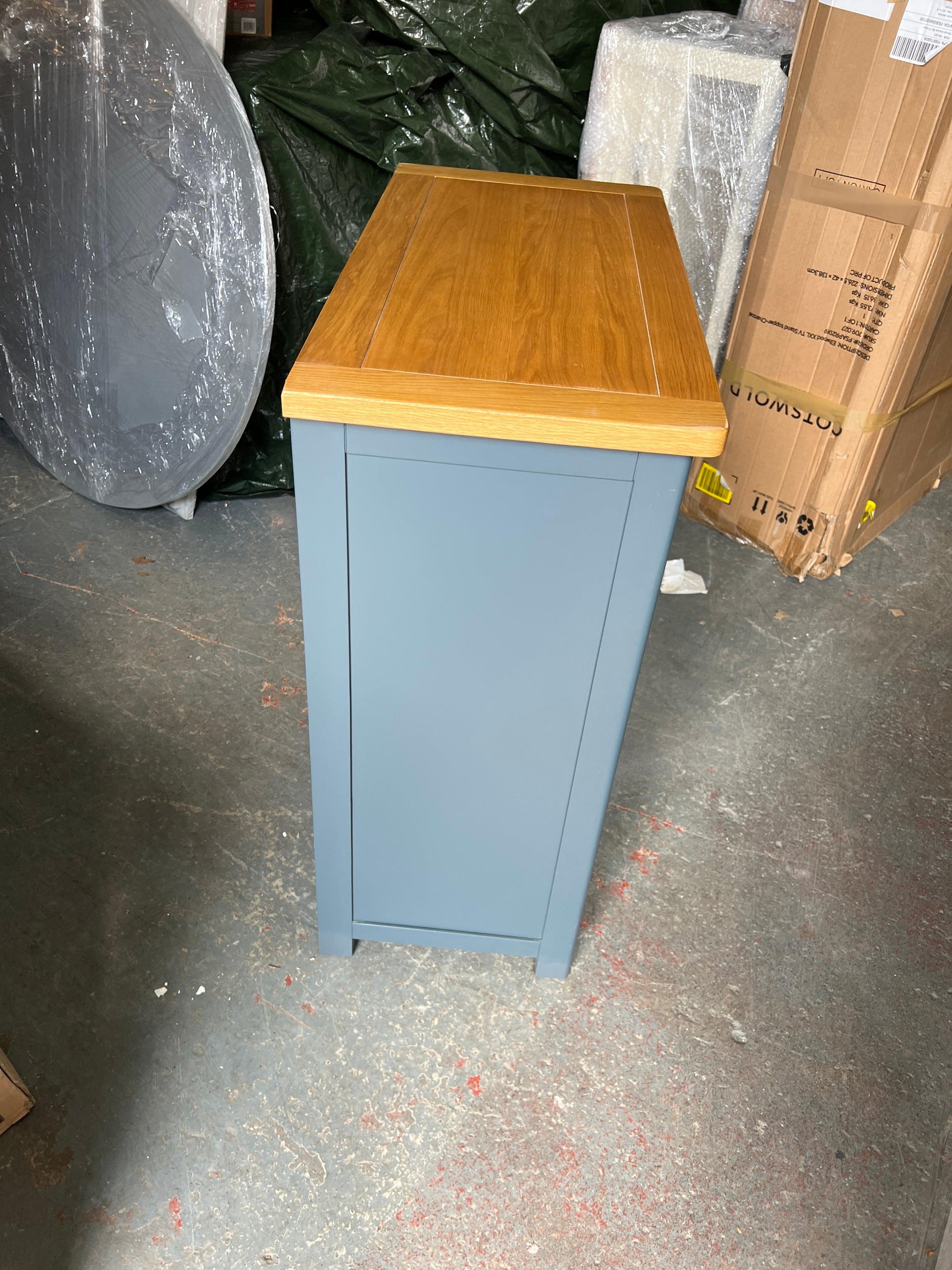 WESTCOTE INKY BLUE 2 Over 3 Drawer Chest Quality Furniture Clearance Ltd