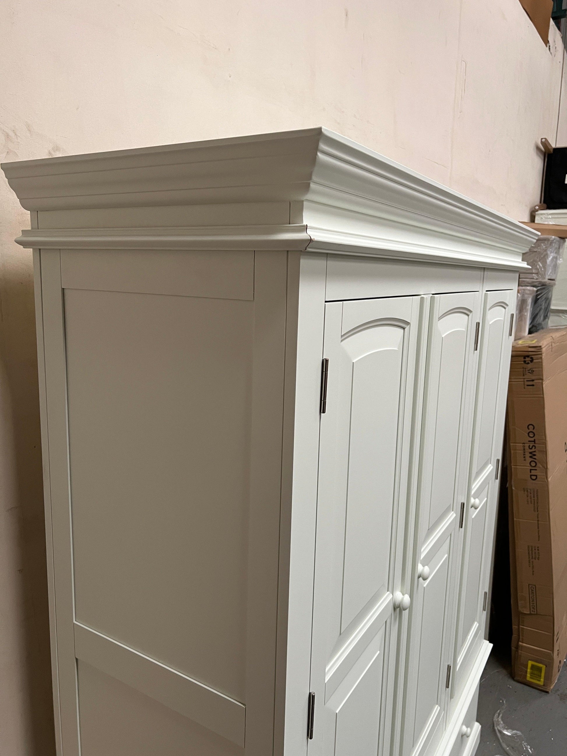 Burford Ivory Triple Wardrobe furniture delivered