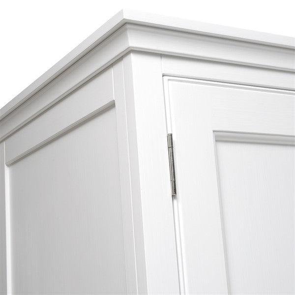 FAIRFORD SOFT WHITE Triple Wardrobe Quality Furniture Clearance Ltd