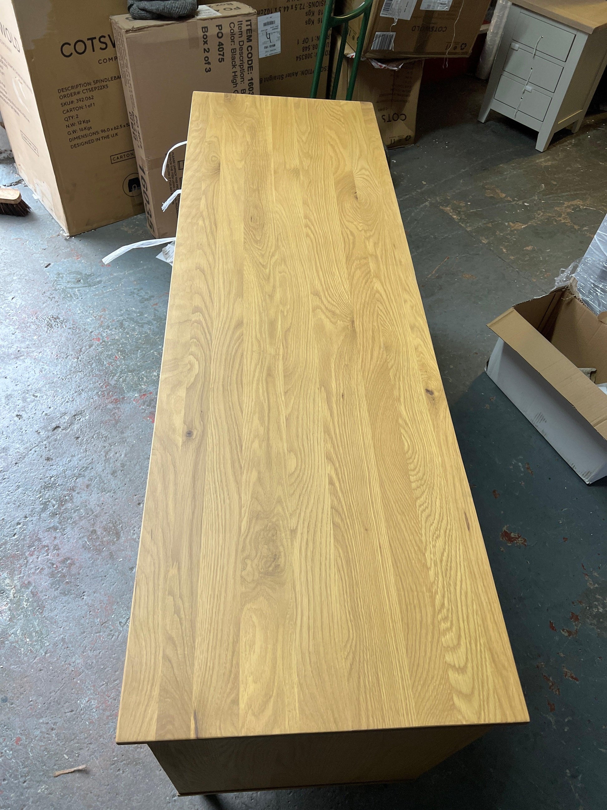 ELKSTONE MELLOW OAK 8 Drawer Wide Chest Quality Furniture Clearance Ltd