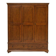 Winchcombe Dark Oak NEW Triple Wardrobe Quality Furniture Clearance Ltd