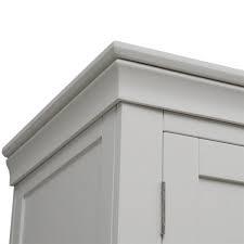 CHANTILLY PEBBLE GREY Triple Wardrobe Quality Furniture Clearance Ltd