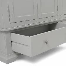 CHANTILLY PEBBLE GREY Triple Wardrobe Quality Furniture Clearance Ltd
