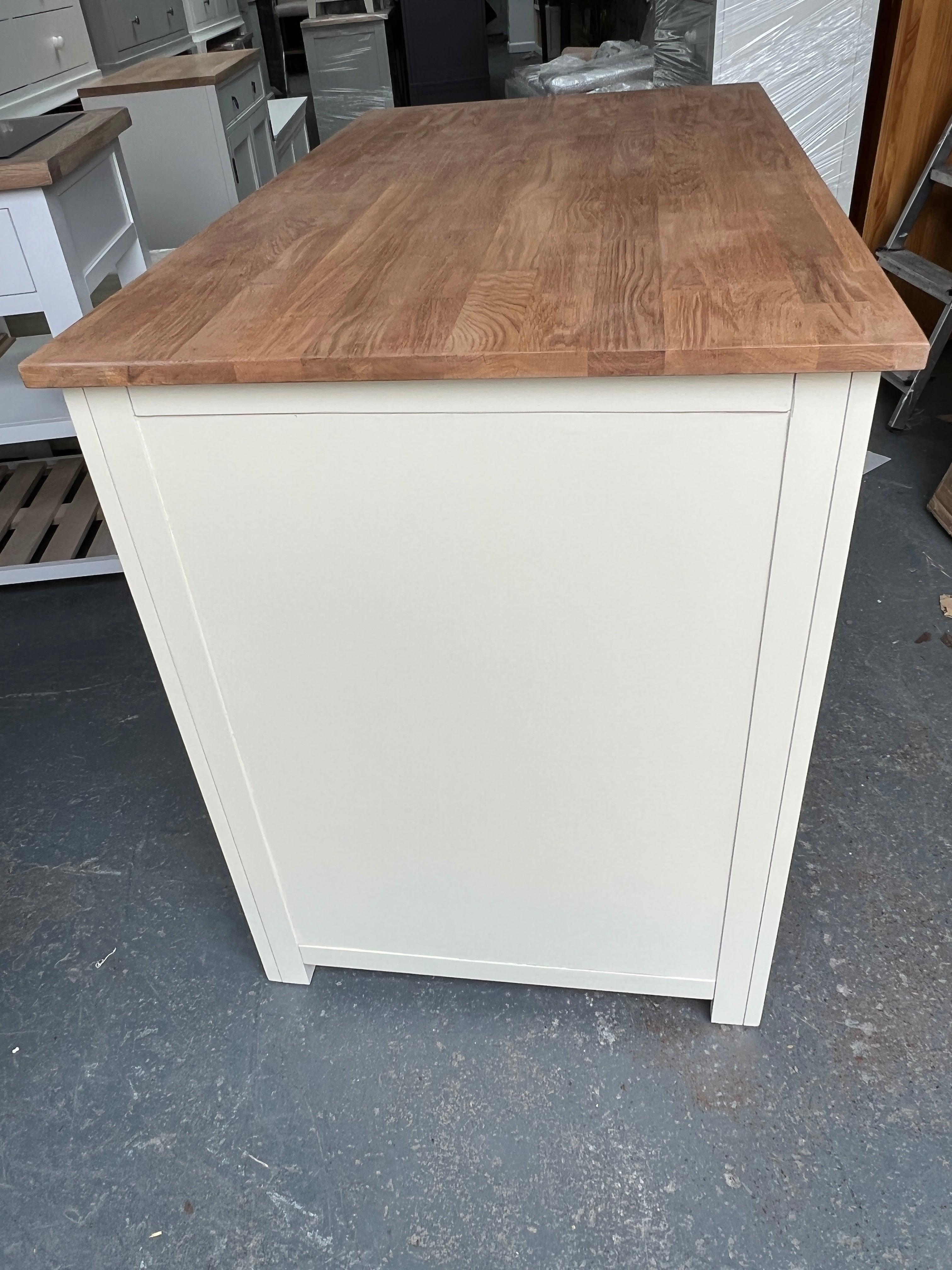 Portobello Cream Breakfast Bar Island with Stools furniture delivered 