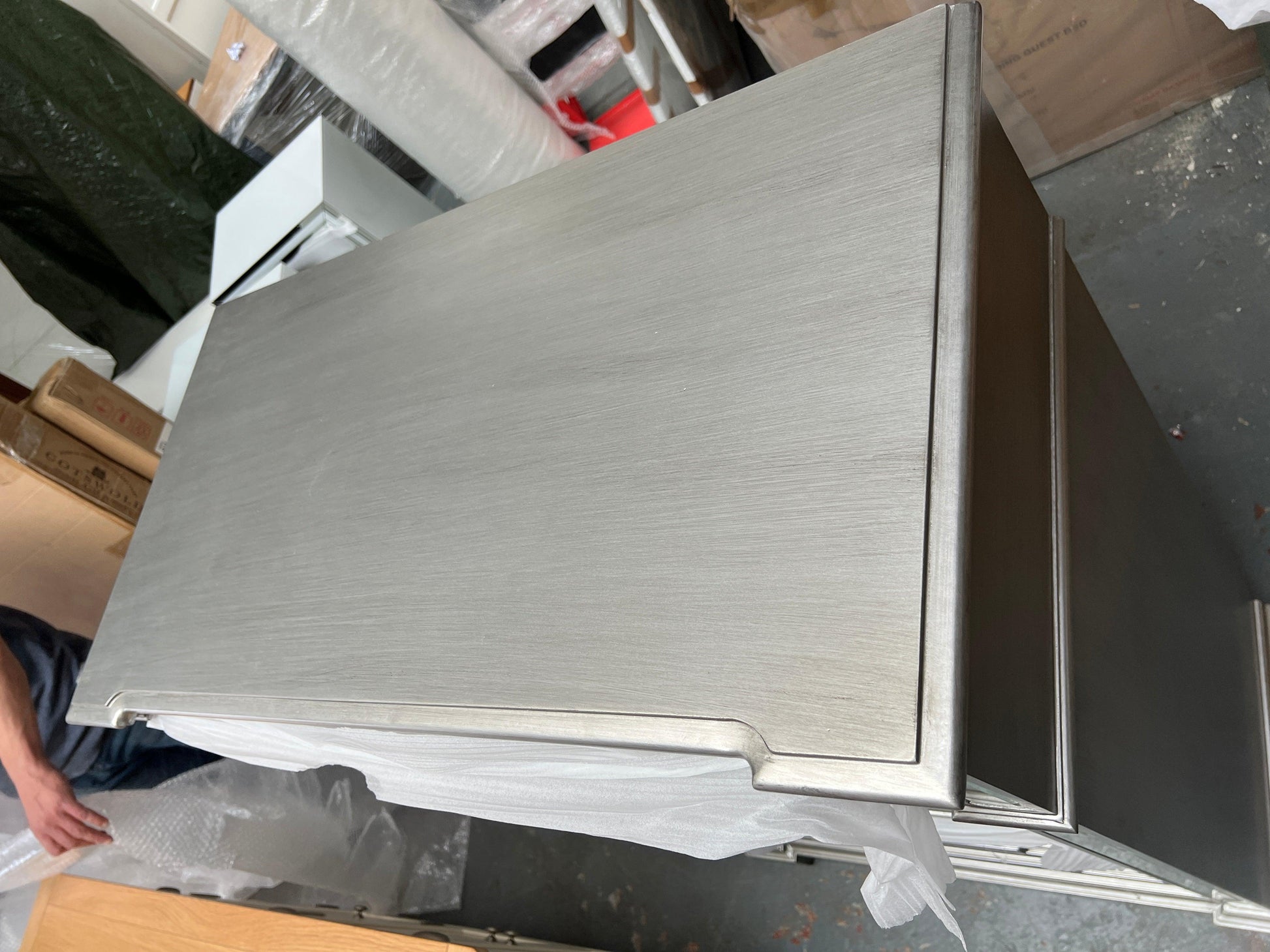 Vida Living Ophelia Silver & Mirrored Tall Chest Quality Furniture Clearance Ltd