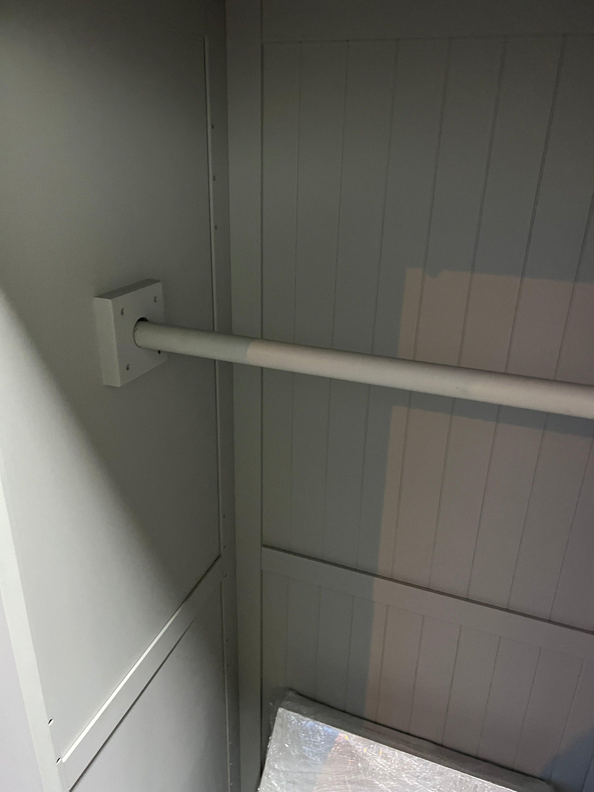 Chantilly Pebble Grey Single Wardrobe Quality Furniture Clearance Ltd