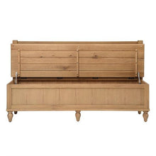 Load image into Gallery viewer, Elkstone Mellow Oak Monks Bench with Storage Quality Furniture Clearance Ltd
