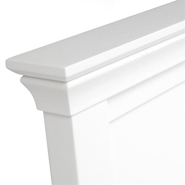 Chantilly Warm White 6ft Super King Bed Quality Furniture Clearance Ltd