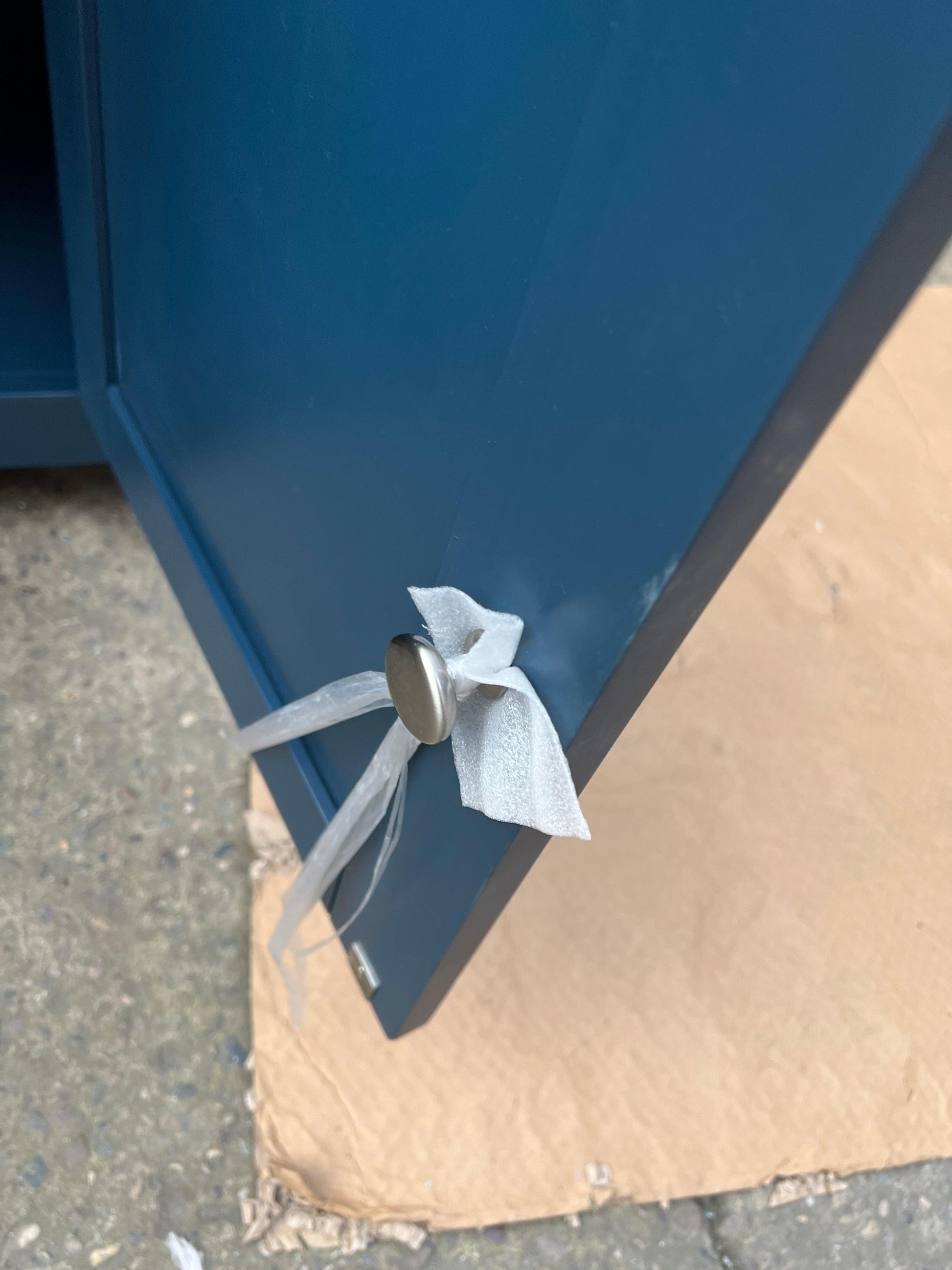 CHESTER MIDNIGHT BLUE Double Pedestal Desk Quality Furniture Clearance Ltd