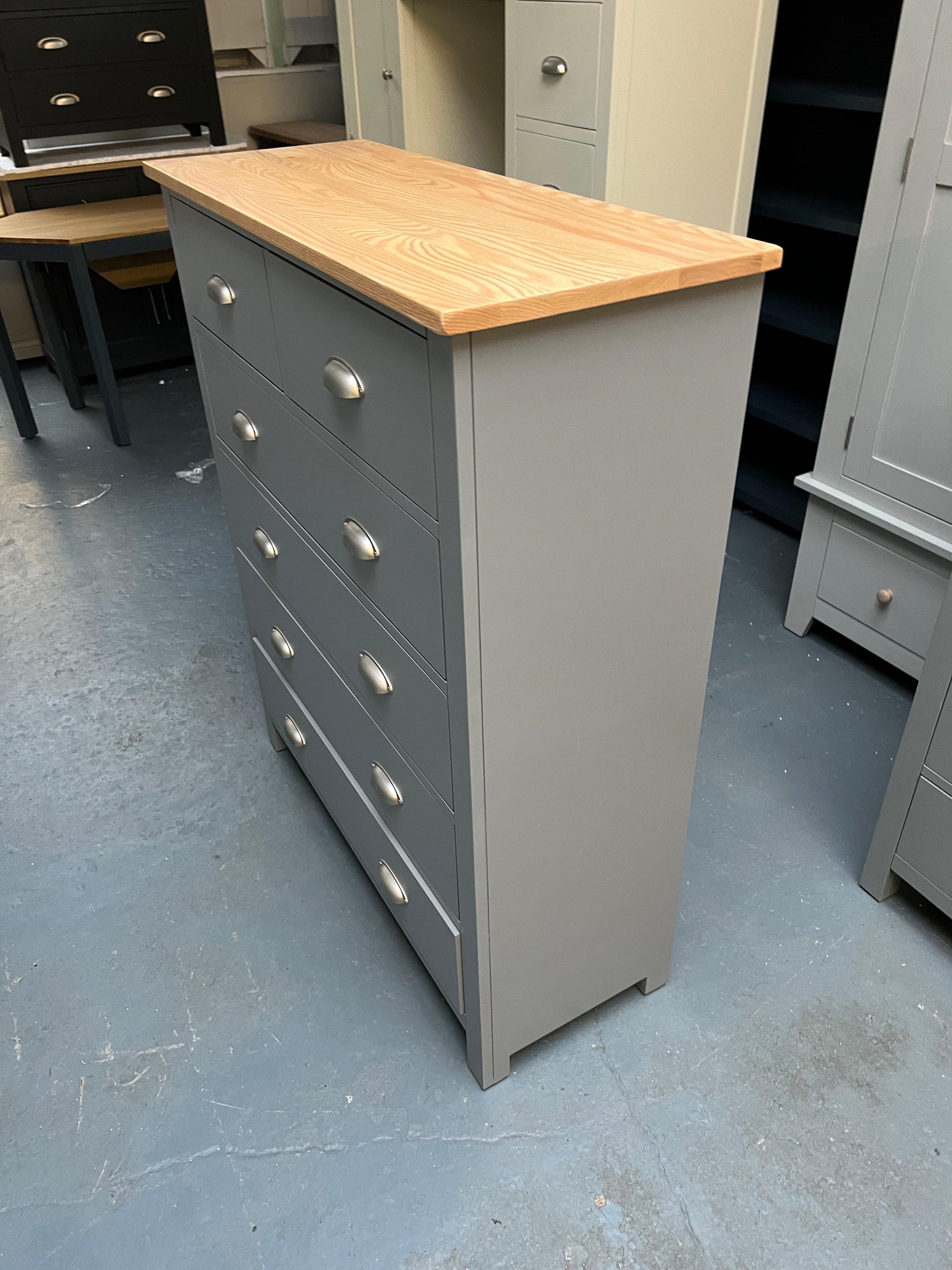 Sussex Storm Grey 2+4 Chest of Drawers furniture delivered 