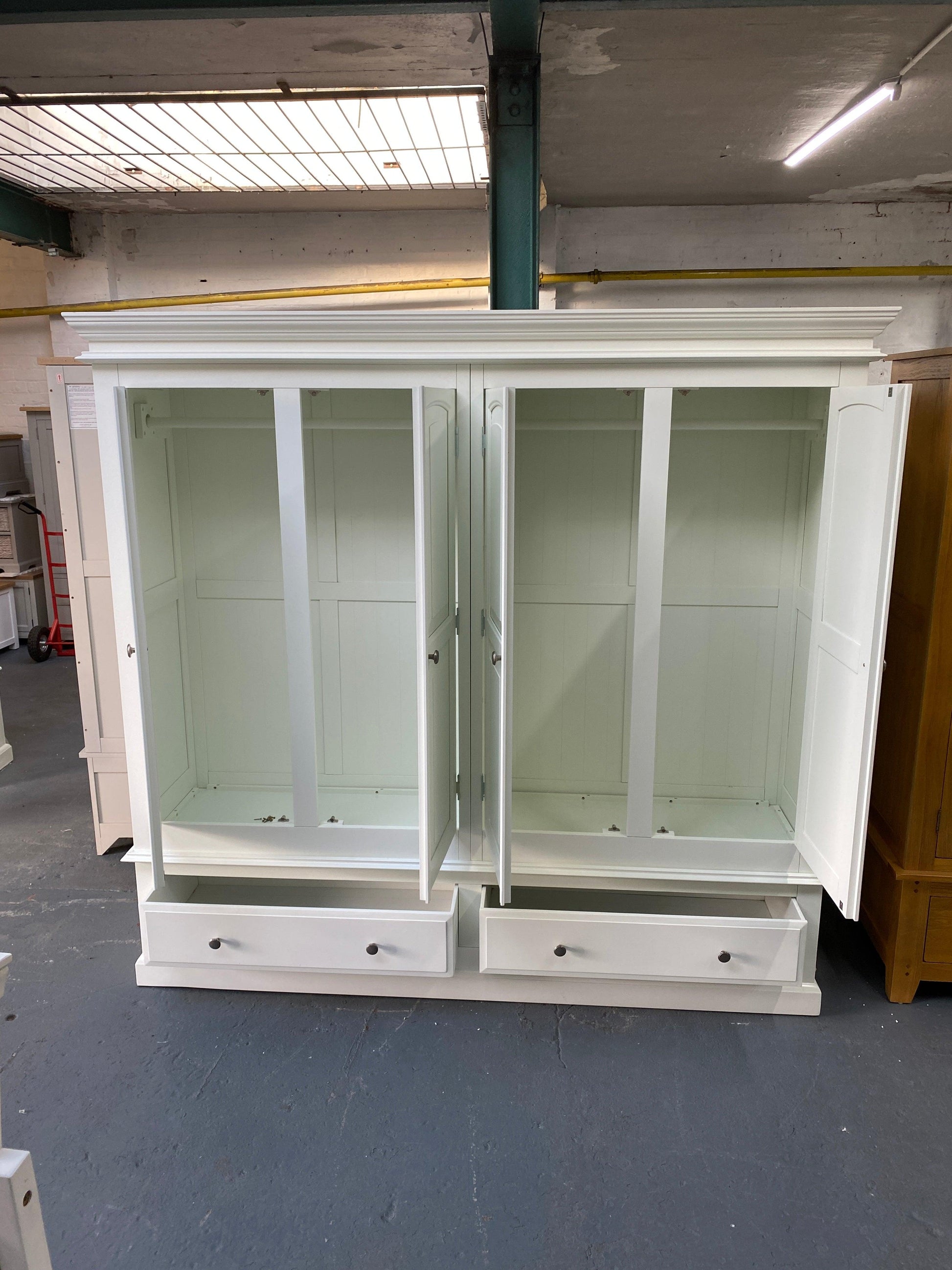 Burford Ivory Quad Wardrobe furniture delivered 