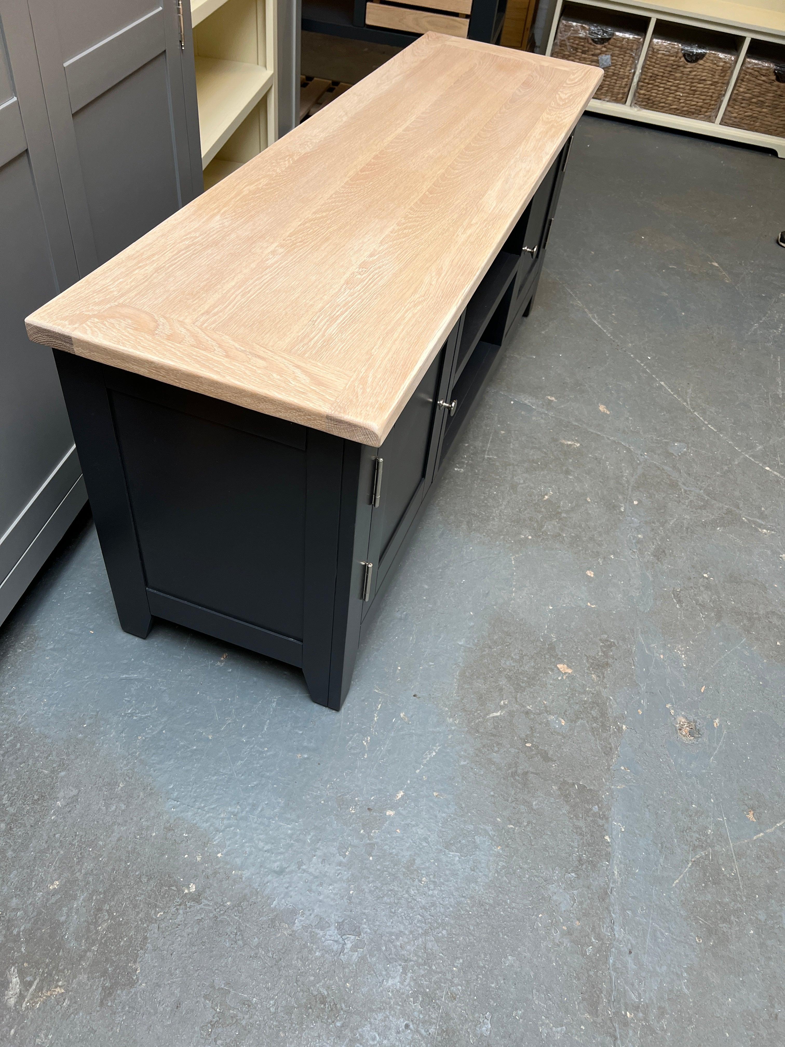 Chester Charcoal Widescreen TV Unit - Up to 65" furniture delivered 