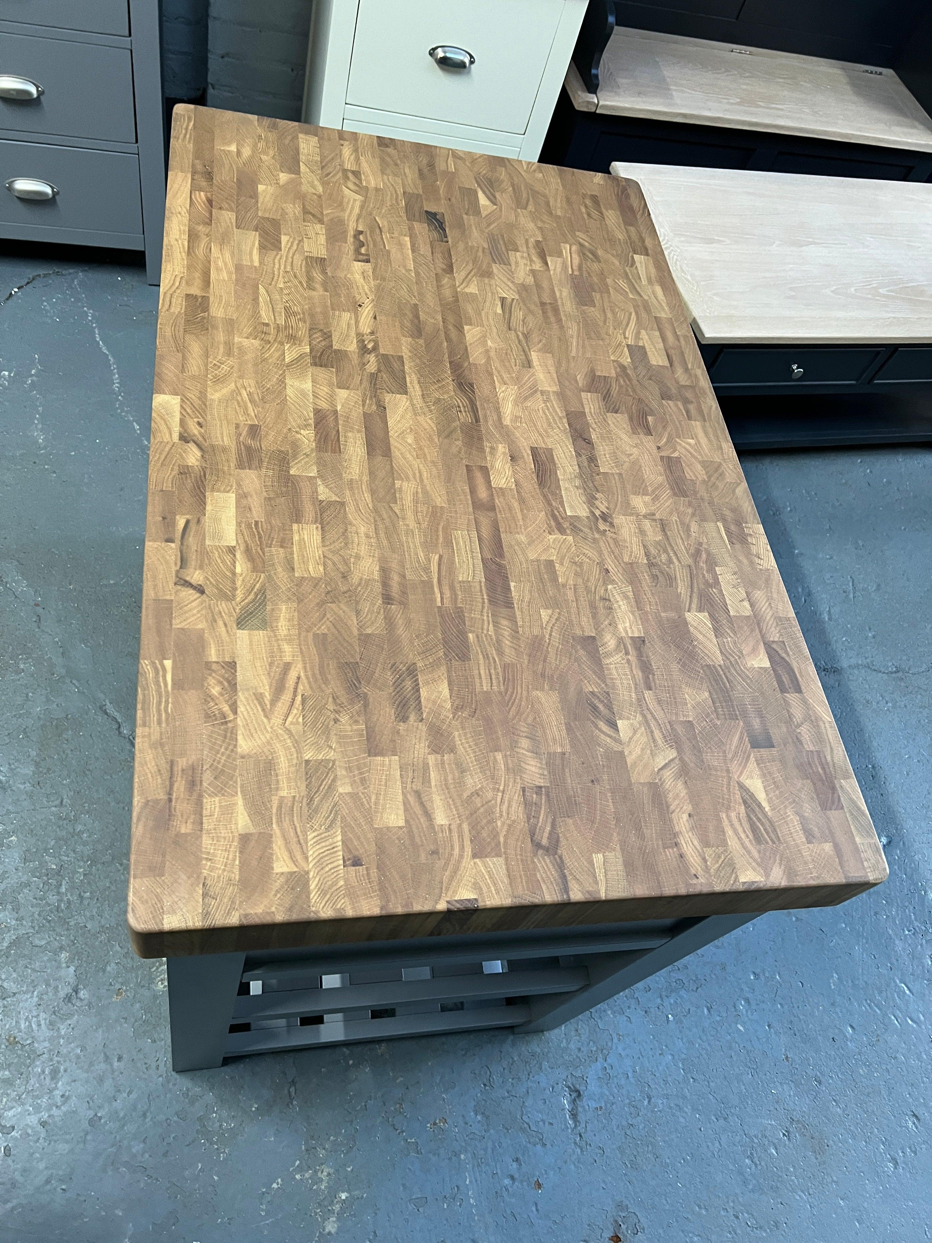 Sussex Storm Grey Kitchen Island Quality Furniture Clearance Ltd