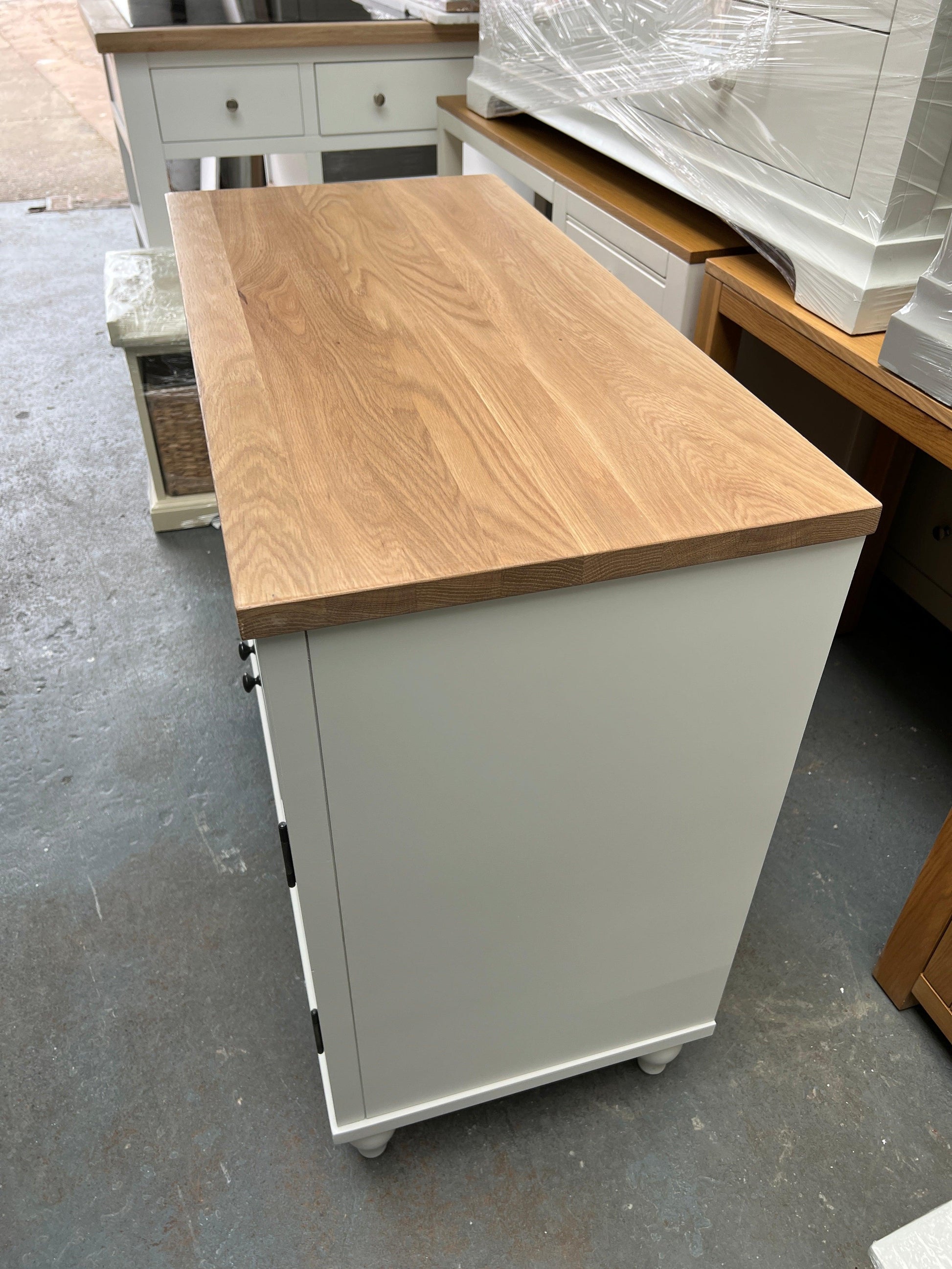 Elkstone Pale Grey Small Sideboard furniture delivered 