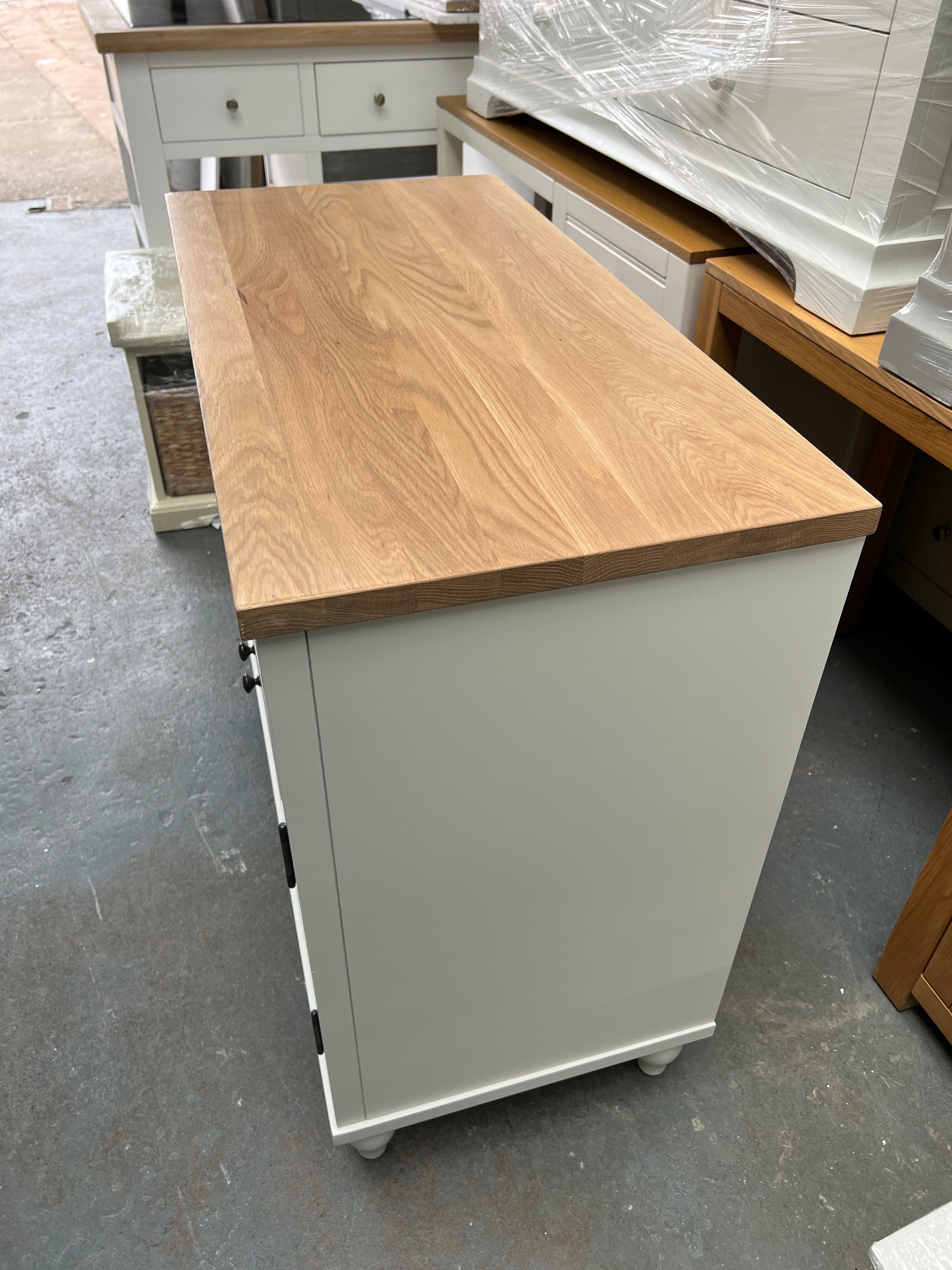 Elkstone Pale Grey Small Sideboard furniture delivered 