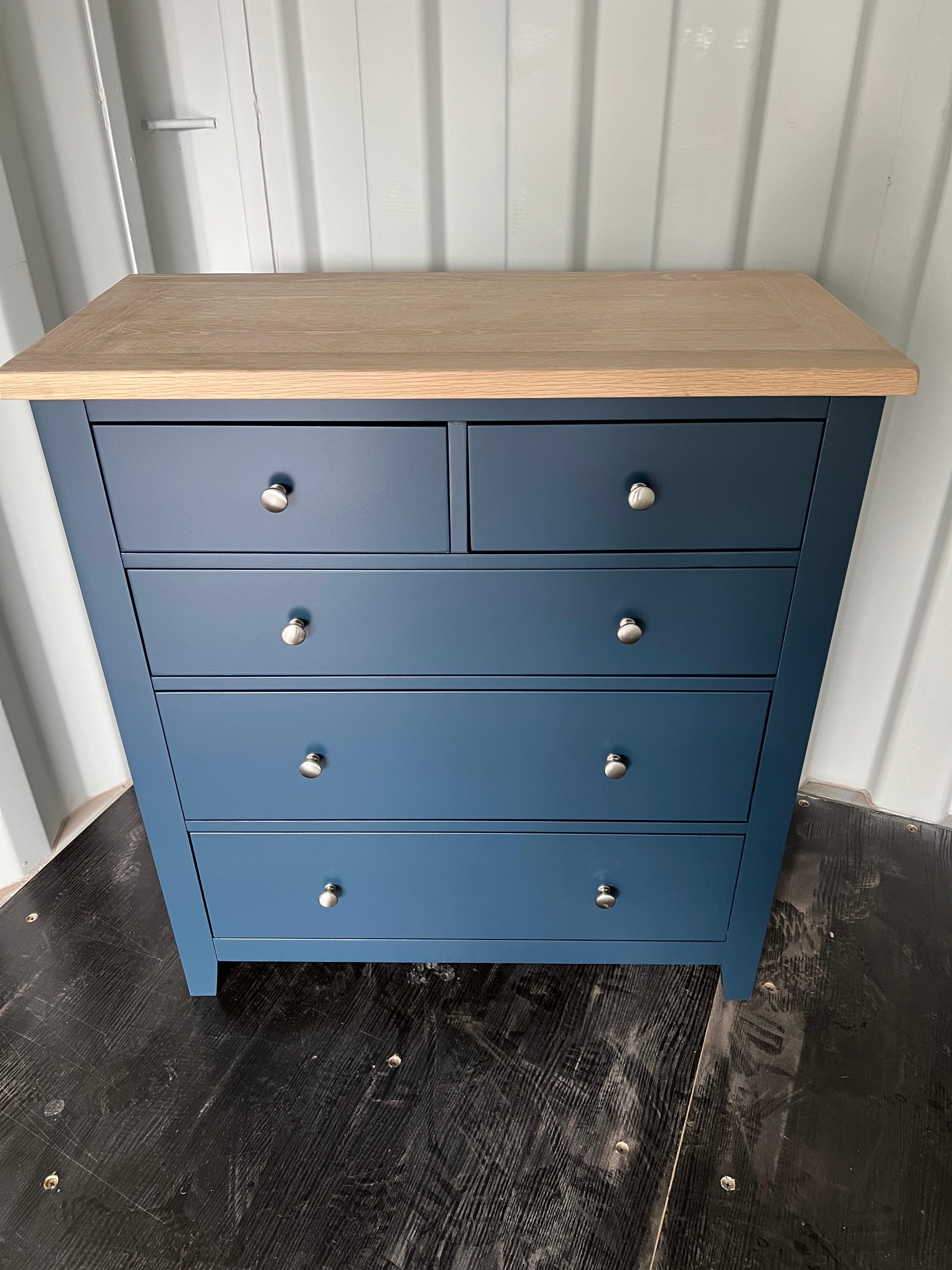 Chester Midnight Blue 2 Over 3 Chest furniture delivered 