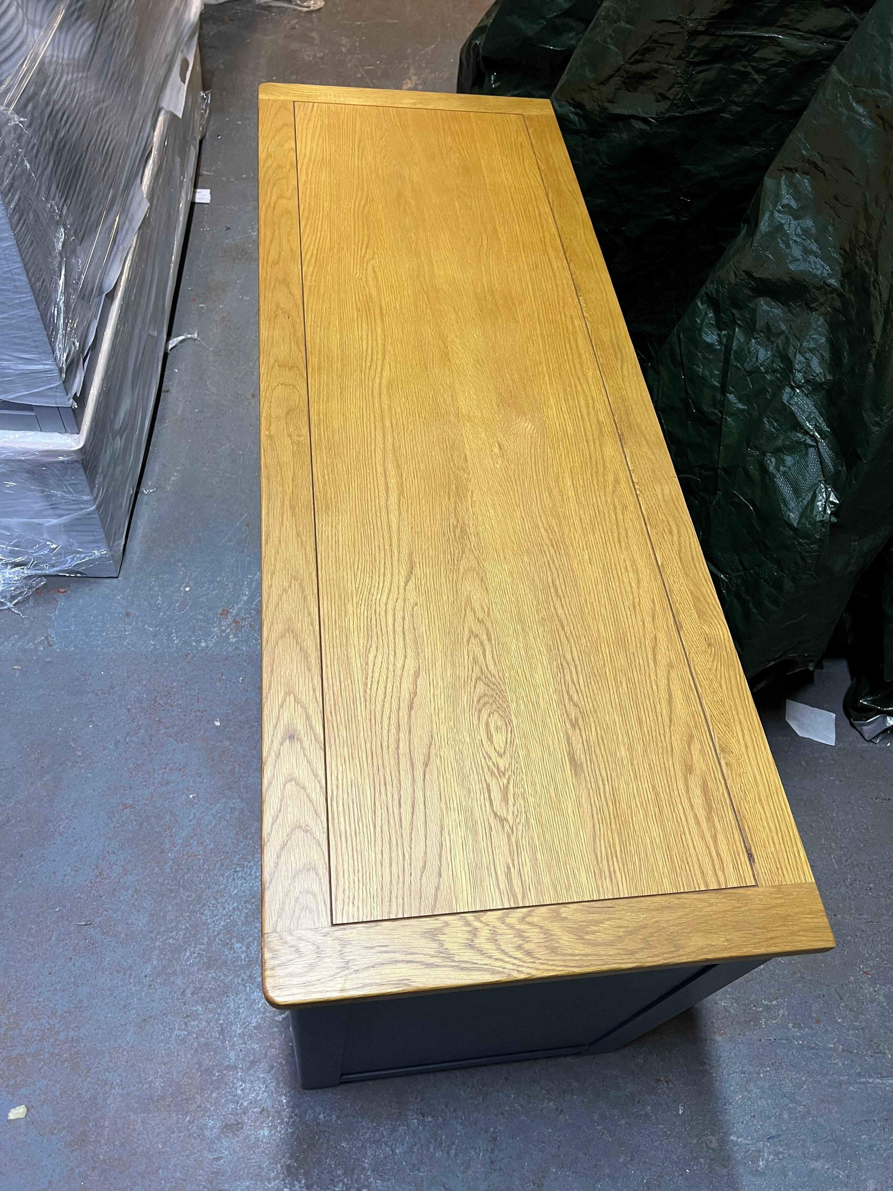 Westcote Inky Blue Double Pedestal Desk Quality Furniture Clearance Ltd